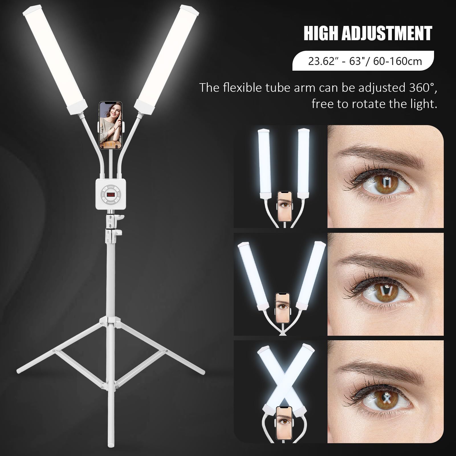 Led Strip Selfie - 50W Çift Kollu LED Dolgu Işığı
