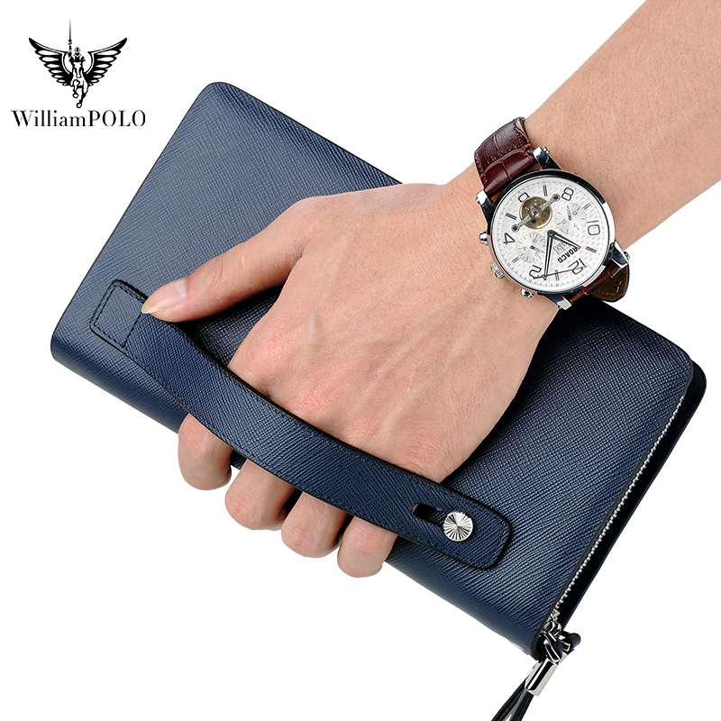 WILLIAMPOLO Lüks erkek Deri el - Phone Accessories Business incelemesi ve fiyatı